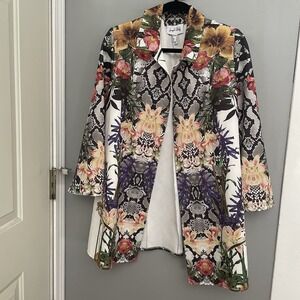 Vintage Joseph Ribkoff Floral/ Animal Print Jacket Women's Size 14